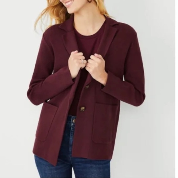 Ann Taylor Sweater Blazer - Picture 1 of 7